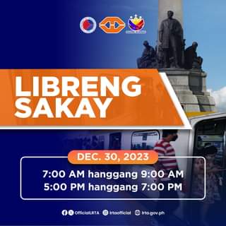 LRT-2, May Libreng Sakay Sa Rizal Day – Pinoy Peryodiko