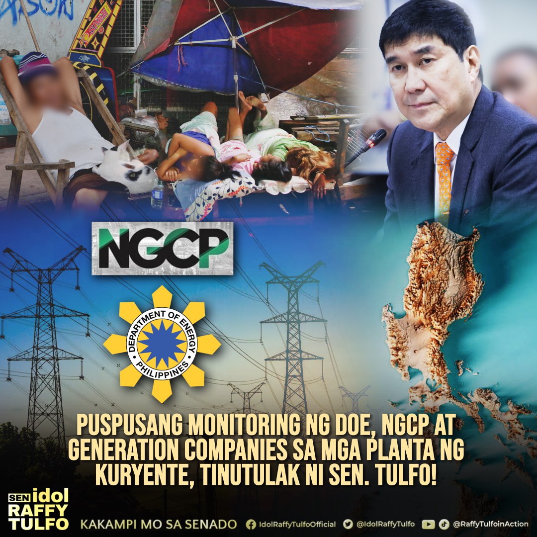 Puspusang monitoring ng DoE, NGCP at generation companies sa mga planta ...